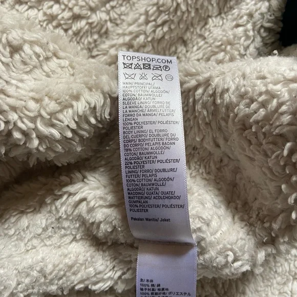 ❄️ Topman / ASOS Winter Sherpa Style Lined Denim / Jean Jacket ❄️ - Picture 15 of 16